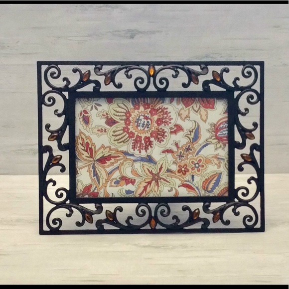 Fetco Accents Fetco 200 Iron Picture Frame 4 6 Faux Amber Poshmark